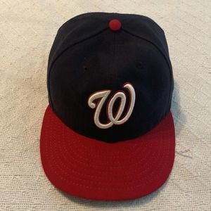 Washington Nationals MLB Authentic New Era 59FIFTY Fitted CapHat 7 1/4